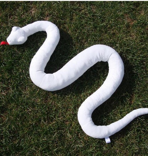 white snake plush